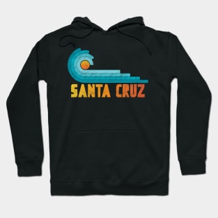 Surfing Santa Cruz Retro Vintage Hoodie